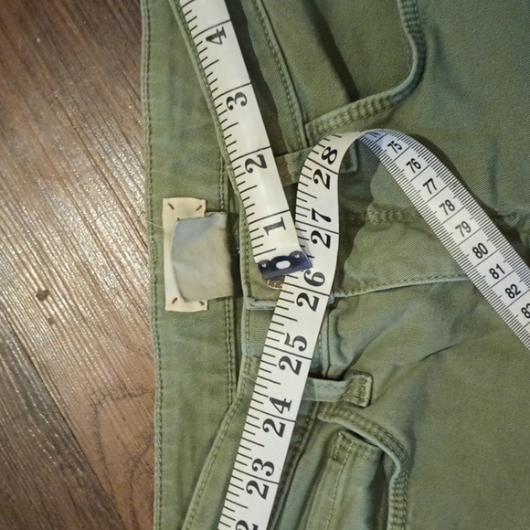L'AGENCE Olive Green High Waisted Wide Leg Jeans A6 - Picture 4 of 5